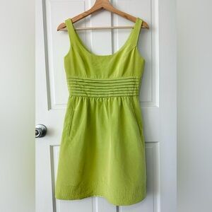 Shoshanna Lime Green Sleeveless Fit & Flare Party Dress Size 4